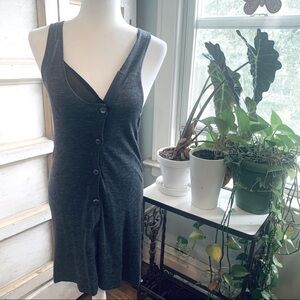 Thakoon Gray Wool Blend Asymmetric Sweater Dress/Tunic